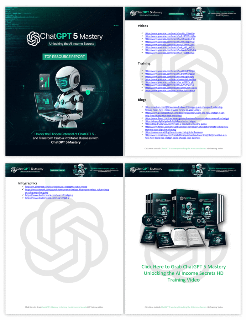 ChatGPT 5 Mastery Top Resorces Report